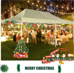 COBIZI 10x20 Heavy Duty Pop up Canopy Tent with 6 sidewalls Easy Up Commercial Outdoor Canopy Wedding Party Tents for Parties All Season Wind & Waterproof Gazebo with Roller Bag,Black(Frame Thickened)