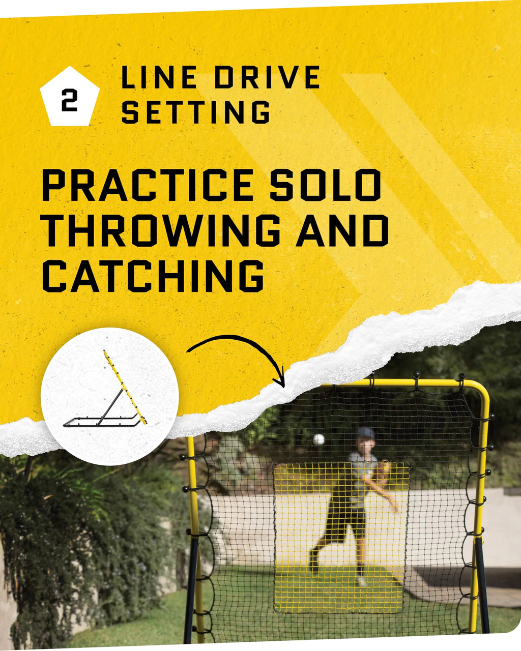 SKLZ Fielding Trainer with Line Drive & Fly Ball Return Settings