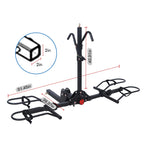 Young 200 lb 2-Bike Rack Hitch Mount Platform Style
