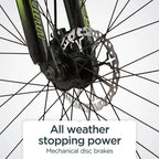Mountain bike. 26-inch wheels. 21 gears. Men's model. Black.