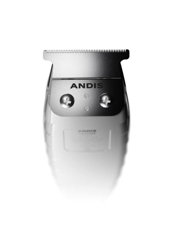 Andis 04780 Professional T-Outliner Beard & Hair Trimmer for Men with Carbon Steel T-Blade Bump Free Technology – Corded Electric Beard Trimmer GTO Grey