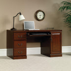 Sauder Heritage Hill Computer Credenza Desk, Classic Cherry Finish