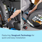 4Ever DLX 4-in-1 Child Car Seat, Charlie | Car seat for babies and toddlers, 10 years of use | Rear-facing, forward-facing and booster seat | Safe, comfortable and practical