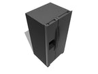 36-inch wide side-by-side refrigerator – 24 cubic feet stainless steel