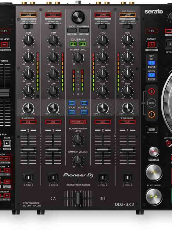 B-Stock: Pioneer DJ DDJ-SX3 4-Channel DJ Controller For Serato DJ Pro