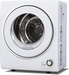 Euhomy Compact 850W Portable Clothes Dryer, 1.5 cu.ft, Quiet, Multi-Setting, Wall-Mountable, Ideal for Small Spaces
