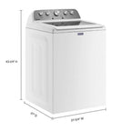 Maytag Top-Loading Washing Machine with 4.8 Cubic Foot Capacity and Extra Power Boost, White – MVW5430MW