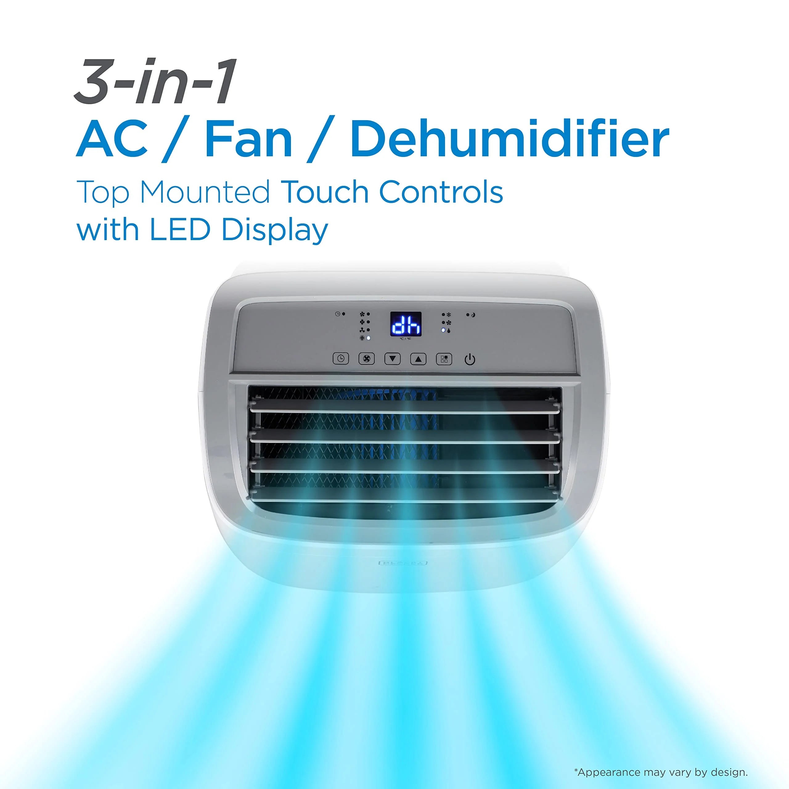 BLACK+DECKER 8,000 BTU Portable Air Conditioner up to 350 Sq.Ft
