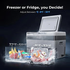 BougeRV 12 Volt Refrigerator 12V Car Fridge 23 Quart Portable Freezer Compressor Cooler 12/24V DC 110~240 Volt AC for Truck Van RV Camper SUV Travel Camping Road Trips Tailgating -7℉~50℉