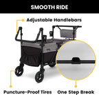 Jeep Wrangler Deluxe 4-seater stroller by Delta Children Premium Quad stroller