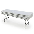 Lifetime 4-Pack Commercial Stackable Folding Table 8 Feet - White (80344)