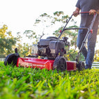 20-inch petrol lawnmower with 125cc displacement and Briggs & Stratton engine