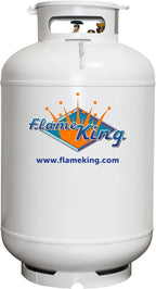 Flame King 420LB ASME Vertical Propane Tank, White