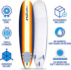 Classic Soft Top Foam 8ft Surfboard