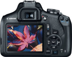 Canon – EOS Rebel T7 DSLR Video Camera with 18-55mm Lens – Black