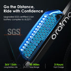 Adult Electric Bike, 350W BAFANG Motor (500W Peak), 4A 3H Fast Charging, 468Wh Li-Ion Battery, 21 Speed Gears, Air Saddle, 45 Miles 20 MPH 26" Mountain Bike Electric Bike