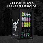 Beverage Refrigerator Cooler | 126 Cans Free Standing with Right Hinge Glass Door | Mini Fridge Beverage Organizer Perfect For Beer, Wine, Soda, And Cooler Drinks