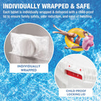 3 Inch Stabilized Chlorine Tablets | Pro-Grade Pool Sanitizer, Long Lasting, Slow Dissolving, 99% Pure Tri-Chlor, Individually Wrapped – 50lb