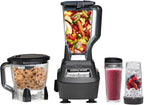 Ninja Mega Kitchen System, 1500 Watt Stand Mixer (2.1 Liters) and Food Processor (8 Cups) with (2) 473 ml Takeaway Cups