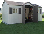 Lifetime 6446 Outdoor Storage Shed, 8 x 15 Foot, Desert Sand