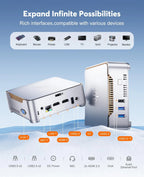KAMRUI GK3Plus Mini PC, 16GB RAM, 512GB M.2 SSD Mini Computer
