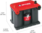 OPTIMA RedTop AGM starter battery, 720 CCA, dual terminals