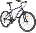 Outroad 26 Inch Mountain Bike, 21-Speed/High-Carbon Steel/Aviation Grade Frame, Dual Disc/V Brake, Adjustable Ergonomic Seat Bycycle for Men Women Adult, Quick Assembly in 20 Minutes