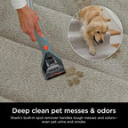 Shark CarpetXpert EX201 Carpet Cleaner, Cyan – Deep Cleaning with StainStriker, Perfect for Pets, Includes Spot & Stain Remover Tools