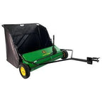 John Deere 42″ trailed lawn sweeper, 24 cubic foot capacity, adjustable brushes