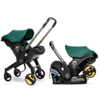 Stroller combination consisting of infant car seat and LATCH base (model year 2025) – Midnight Edition | From car to stroller in seconds, airplane-compatible, including accessory bag
