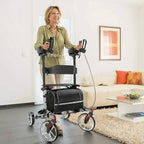 Heavy-duty rollator for seniors