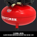 Craftsman 6-gallon pancake air compressor, oil-free, 150 PSI, portable with accessory kit