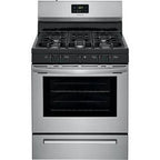 Frigidaire 30 inch (76 cm) wide freestanding 5-burner stainless steel gas hob FCRG3052AS