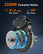 INMOTION V11 Electric Unicycle, 18′′ Self-Balancing with 3.35′′ Air Suspension, 75-Mile Range, 34 MPH Speed