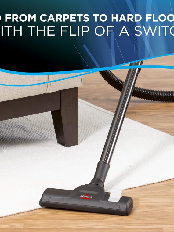BISSELL Zing Lightweight Bagless Canister Vacuum 2156A Black/Citrus Lime