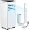 Mobile Air Conditioner with Exhaust Hose 7000 BTU 4-in-1 Mobile Air Conditioner Quiet Operation Digital Display + Remote Control Window Installation Set 24 Hour Timer for Rooms up to 20 m2