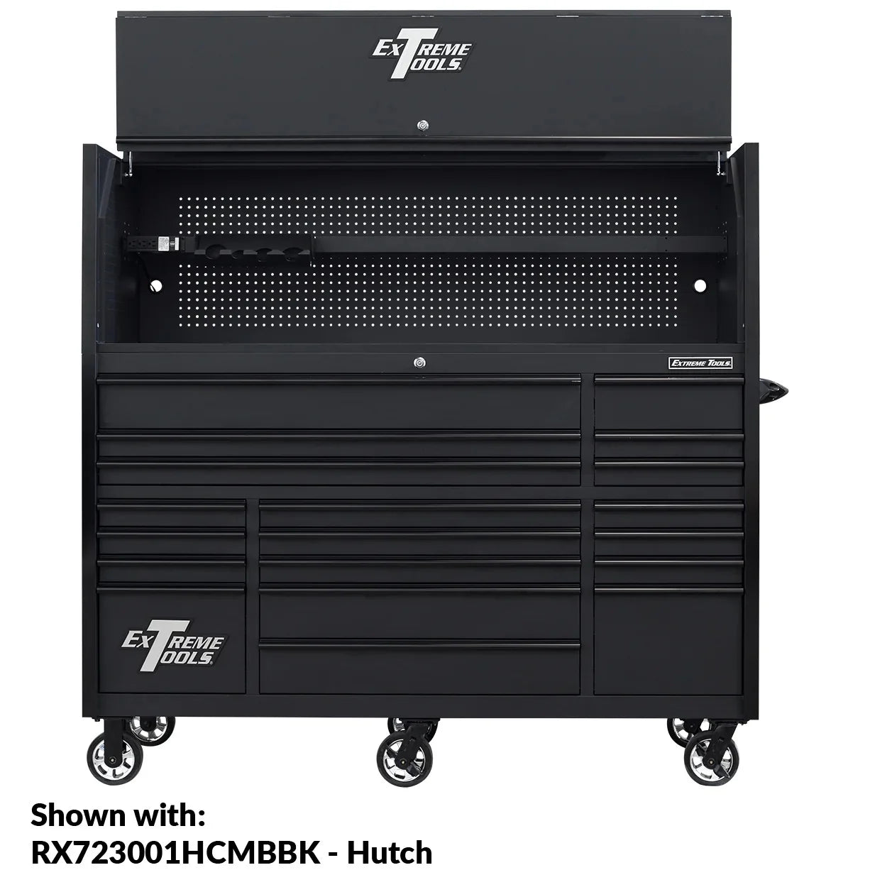 Extreme Tools RX250 Series 72-inch x 30-inch Rolling Cart – 19 Drawers – 250 lb Drawer Slides