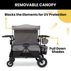 Delta Children's Jeep Wrangler Deluxe 4-Seater Stroller Wagon
