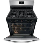 Frigidaire 30 inch (76 cm) wide freestanding 5-burner stainless steel gas hob FCRG3052AS