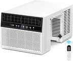 Antarctic Star 12,000 BTU U-shaped window air conditioner, cools rooms up to 550 square feet with 6 modes, 24-hour timer, ultra-quiet window air conditioner