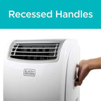 BLACK+DECKER Portable Air Conditioner with 14,000 BTU, Heating Function and Remote Control, White