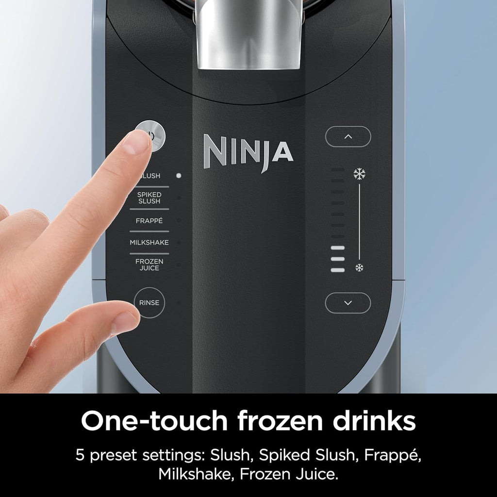 Ninja SLUSHi with RapidChill Technology, 88 oz. Frozen Drink & Slushie Machine, 5 Preset Programs, Margaritas, Frapps More, Premium Accents, Black, FS301