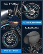 Electric scooter for adults with large center basket