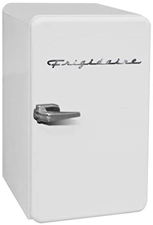 FRIGIDAIRE EFR372-BLACK 3.2 Cu Ft Black Retro Compact Rounded Corner Premium Mini Fridge