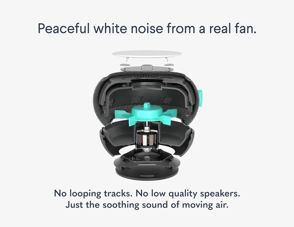 SNOOZ Smart White Noise Machine with Real Fan Inside