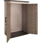 Rubbermaid garden shed, model 2025, 52 cubic feet (approx. 1.47 m³), weatherproof, lockable doors