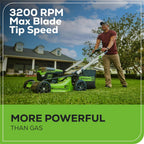 Greenworks 60V 21” Cordless (Self-Propelled) Lawn Mower , 2 x 4.0Ah Batteries and Dual Port Rapid Charger  sgtnighsdesigns