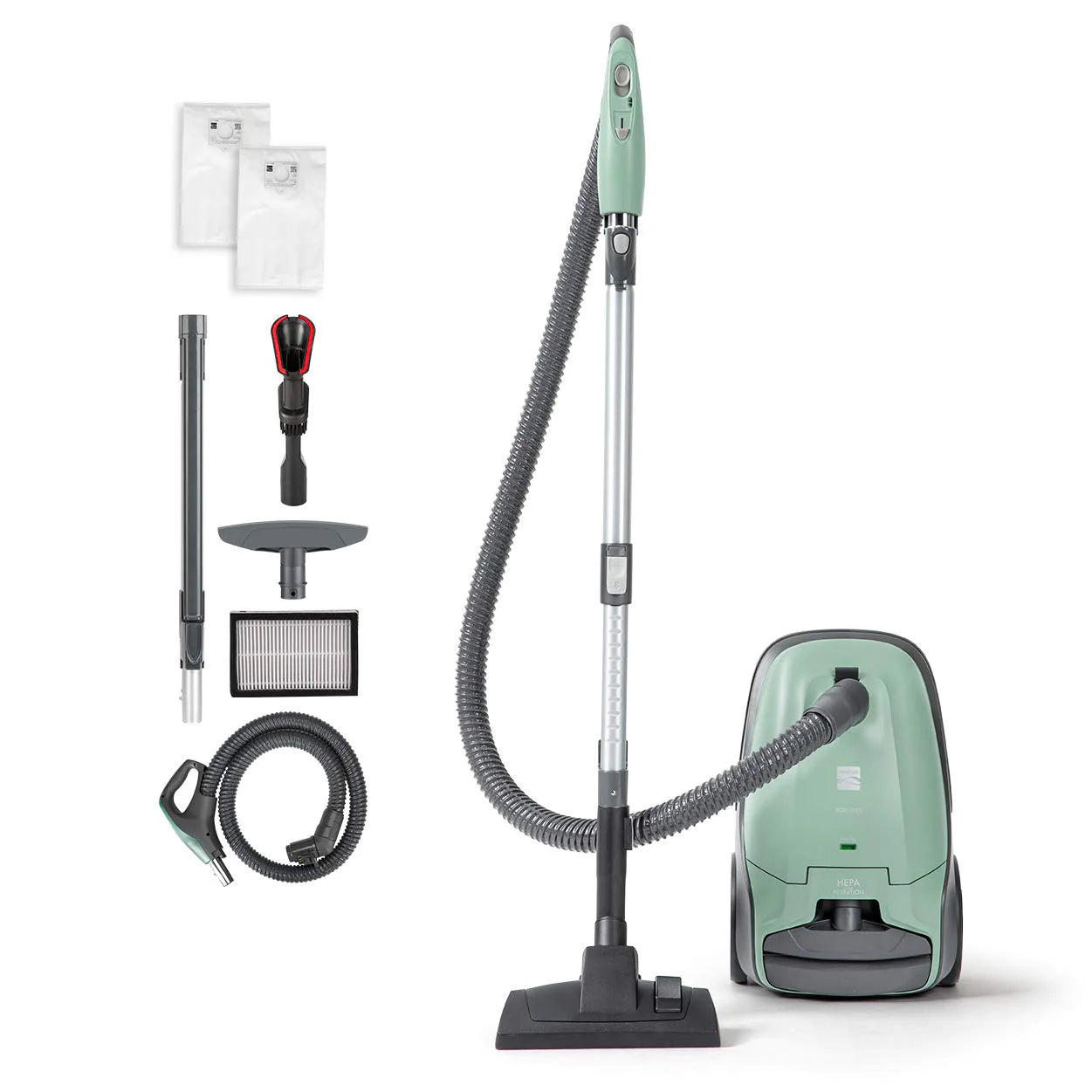 Kenmore Pet Friendly Lightweight Bagged Canister Vacuum Cleaner with Extended Telescoping Wand, HEPA, 2 Motors, Retractable Cord, and 4 Cleaning Tools