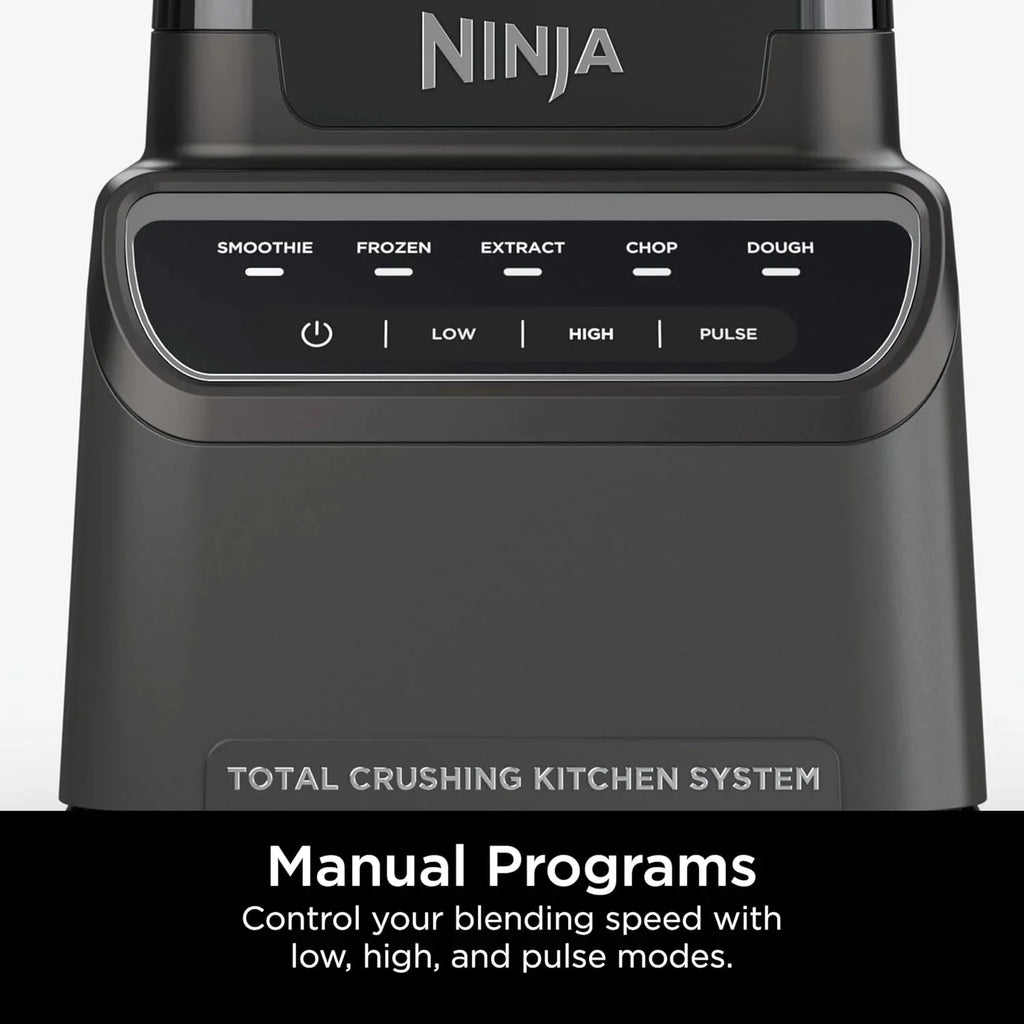 Ninja Mega Kitchen System, 1500 Watt Stand Mixer (2.1 Liters) and Food Processor (8 Cups) with (2) 473 ml Takeaway Cups