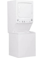 Laundry Center 2025 with 3.8 cubic foot (approx. 108 liters) top-loading washing machine and 5.9 cubic foot (approx. 167 liters) electric dryer – White